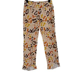 Insight Womens Printed Pants Size 8 Spring Doodle Pattern